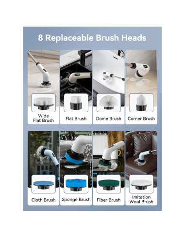 Limpiador Eléctrico de Baño Mesqool CB1001 - 120 Min Uso