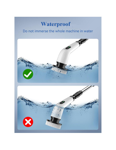 Limpiador Eléctrico de Baño Mesqool CB1001 - 120 Min Uso