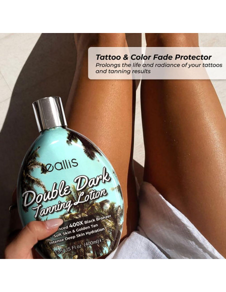 Loción bronceadora oscura Jeallis 382.7g para cama bronceado