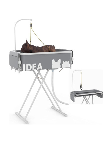 Bañera y Mesa de Aseo Portátil PAWZIDEA 2 en 1 84 cm