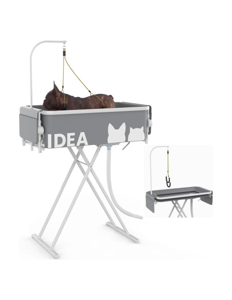 Bañera y Mesa de Aseo Portátil PAWZIDEA 2 en 1 84 cm