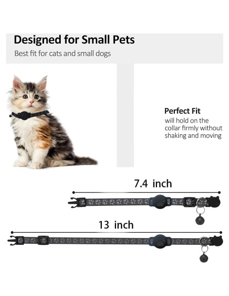 Collar GPS para Gatos EGLANCLIFM con Bluetooth Doble y Batería Larga