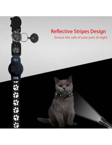 Collar GPS para Gatos EGLANCLIFM con Bluetooth Doble y Batería Larga