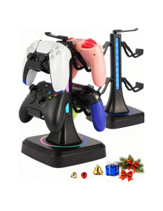 Soporte para Controladores y Auriculares RGB Yichenkeji 29 cm