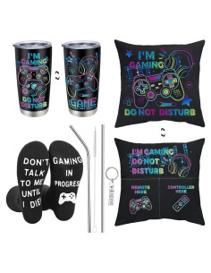 Set de Regalo Gamer Ovveroche con Vaso, Cojín y Calcetines