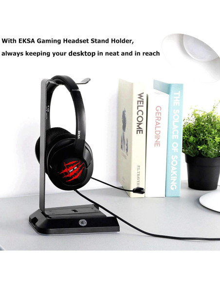 Soporte para Auriculares EKSA W1 con Iluminación RGB y Sonido 7.1