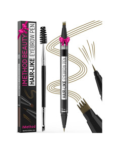 Lápiz de Cejas iMethod 2-en-1 Marrón Claro con Cepillo