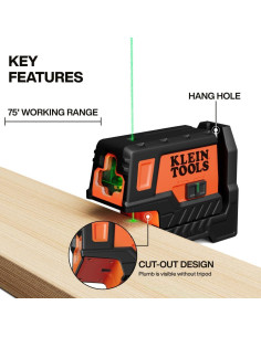Nivel Láser Autonivelante Klein Tools 93MCLPG Verde 22.86m 2