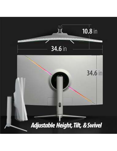 Monitor Curvo Ultrawide Deco Gear 39" 2560x1440 165Hz HDR400