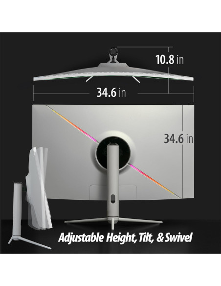 Monitor Curvo Ultrawide Deco Gear 39" 2560x1440 165Hz HDR400