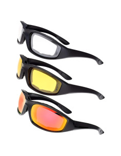 Gafas de Motocicleta The Fresh FR14 UV400 Acolchadas 3 Pares