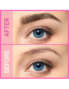 Lápiz de Cejas iMethod 2-en-1 Marrón Claro con Cepillo 2