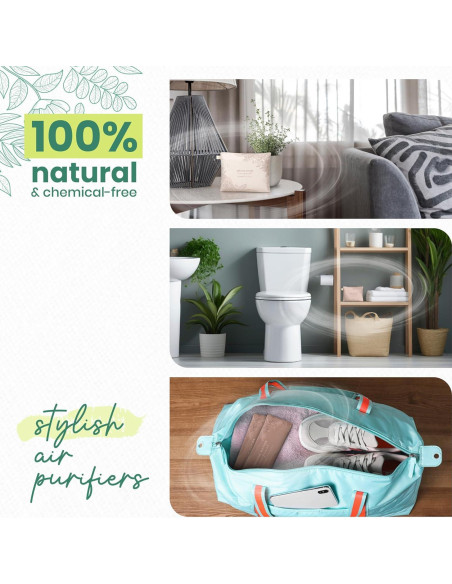 Absorbente de Olores Roonin Carbón Activado 5 Unidades 200g