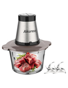 Picadora de Alimentos Eléctrica Akureo bz-01 2L 300W 2 Velocidades