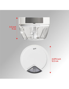 Cortador de Verduras Manual Glad 400ml - Procesador de Alimentos 2