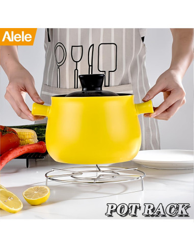 Rejilla de Vapor Alele Acero Inoxidable 6" (15.24 cm) 3 Piezas