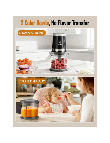 Procesador de Alimentos Eléctrico HXTech 2 Velocidades 1.72 kg