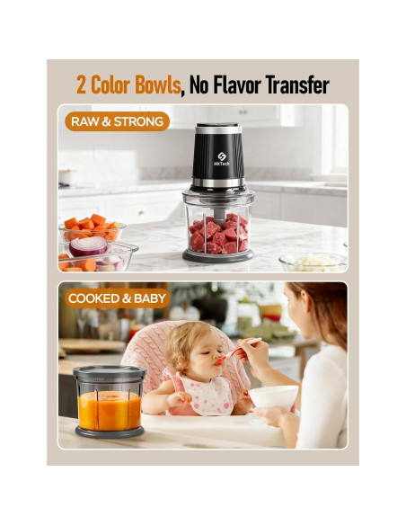 Procesador de Alimentos Eléctrico HXTech 2 Velocidades 1.72 kg