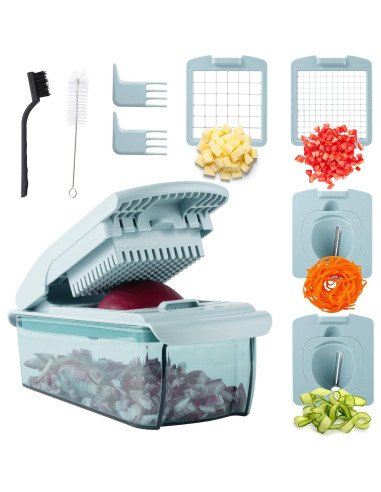 Cortador de Verduras Cook with Color YCHOP02 Azul 11 en 1