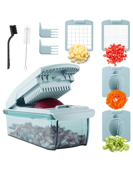 Cortador de Verduras Cook with Color YCHOP02 Azul 11 en 1