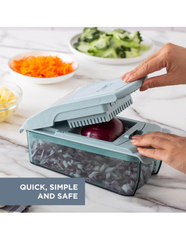 Cortador de Verduras Cook with Color YCHOP02 Azul 11 en 1