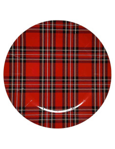 24 Platos Cargadores Desechables Gift Boutique 33 cm Cuadros