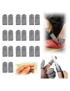 20 Protectores de Dedos Reutilizables HPPE Bolsdoic