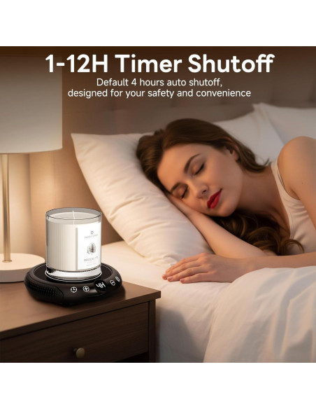 Calentador de Tazas Eléctrico GNIYUIX con 8 Temperaturas