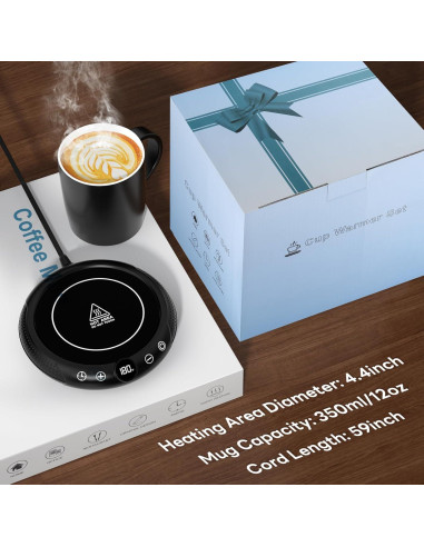 Calentador de Tazas Eléctrico GNIYUIX con 8 Temperaturas