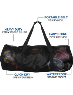 Bolsa de Malla Oumers XL 94x38cm para Buceo y Snorkel 2