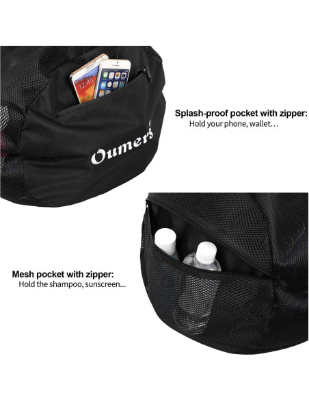 Bolsa de Malla Oumers XL 94x38cm para Buceo y Snorkel