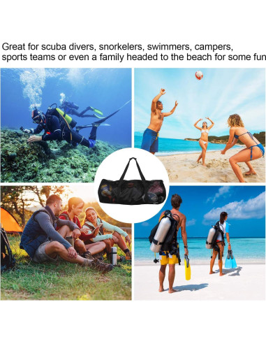 Bolsa de Malla Oumers XL 94x38cm para Buceo y Snorkel