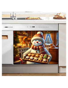 Cubierta Magnética Navidad BVBOX 58.4x43.2cm Muñeco de Nieve