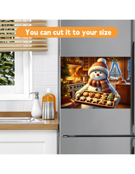 Cubierta Magnética Navidad BVBOX 58.4x43.2cm Muñeco de Nieve