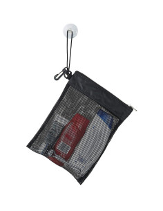 Bolsa de Ducha YUMA Negra, Organizador Compacto 30.48x22.86cm 2