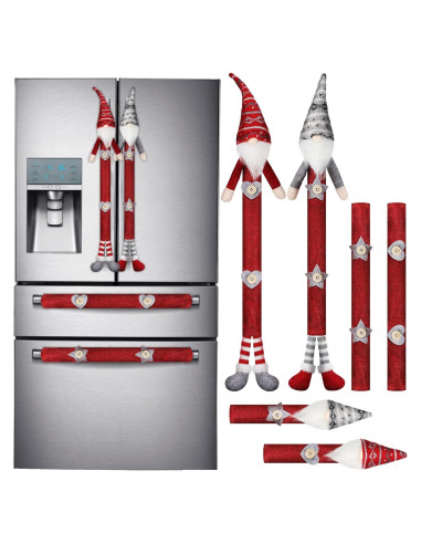 Juego de 6 Fundas para Manijas de Refrigerador YIJXPOIN Navidad