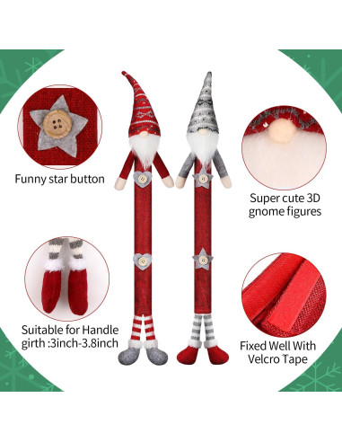 Juego de 6 Fundas para Manijas de Refrigerador YIJXPOIN Navidad