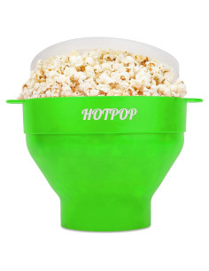 Hacedor de Palomitas de Silicona Hotpop Verde 15 Tazas Colapsable