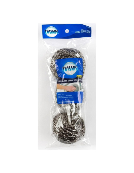 Estropajos de Acero Inoxidable Dawn - 2 Unidades