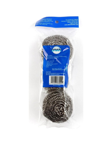 Estropajos de Acero Inoxidable Dawn - 2 Unidades