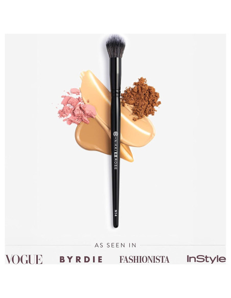 Brocha de Maquillaje BK Beauty N14 para Corrector y Polvo