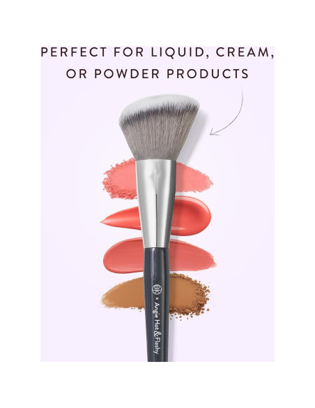 Brocha Angulada para Rubor BK BEAUTY A507 - Vegana y Suave