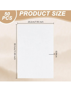 Papel Absorbente para Prensado de Flores OLYCRAFT 50Pcs 30.5x20.3cm 2