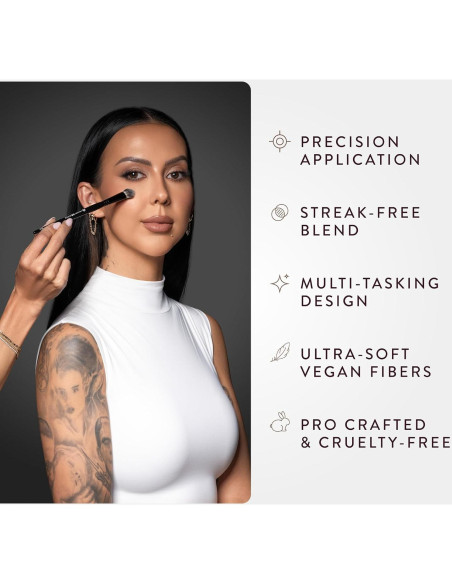 Brocha de Corrector BK Beauty N16 Nikki La Rose - Precisión y Mezcla