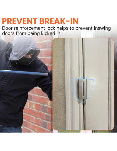 Cerradura de Refuerzo Screw Man para Puerta 800lbs Seguridad
