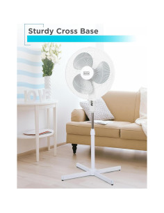 Ventilador de Pedestal BLACK+DECKER BFP18SXW 45.7 cm Oscilante 2