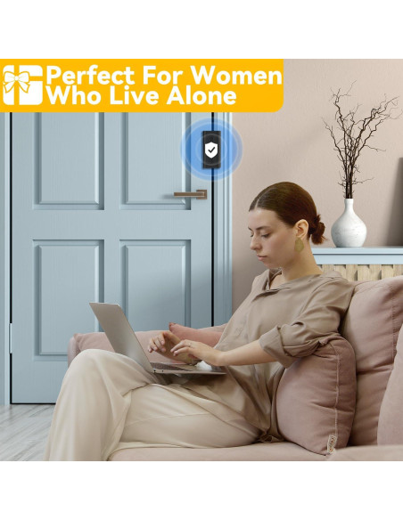 Cerradura de Refuerzo Rerishom 2 Paquete 800 lbs Negro