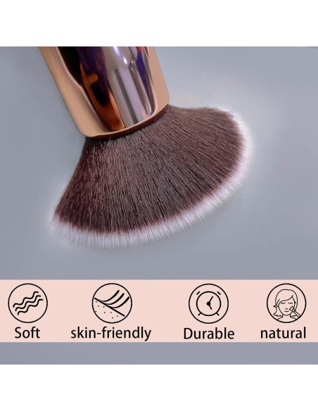 Brocha Kabuki Angulada GFOUNS para Base Líquida y Polvo