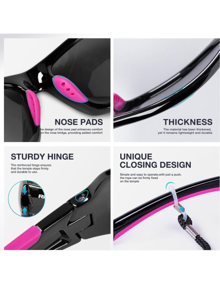 Gafas de sol RIVBOS polarizadas UV400 para deportes y aire libre