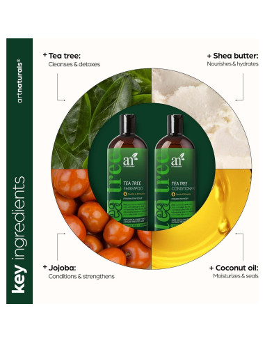 Juego de Champú y Acondicionador ArtNaturals 473ml - Árbol de Té